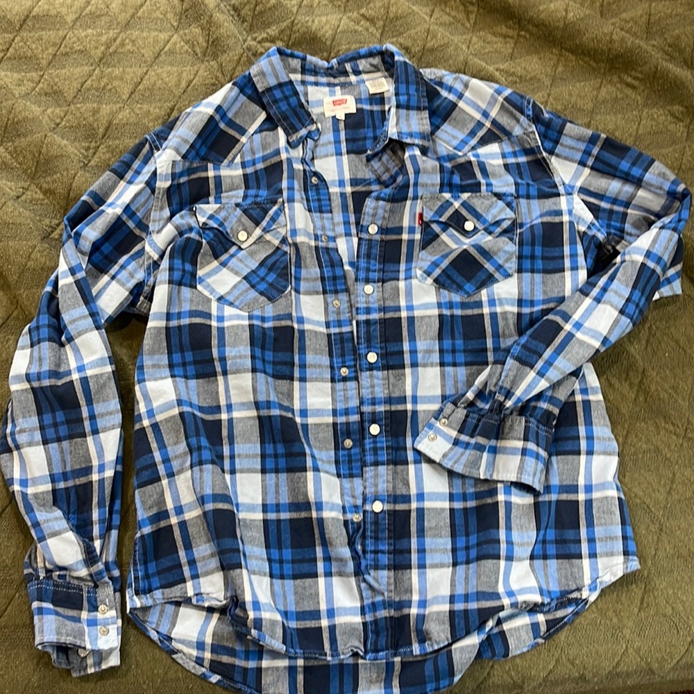 Levi’s Flannel snap button